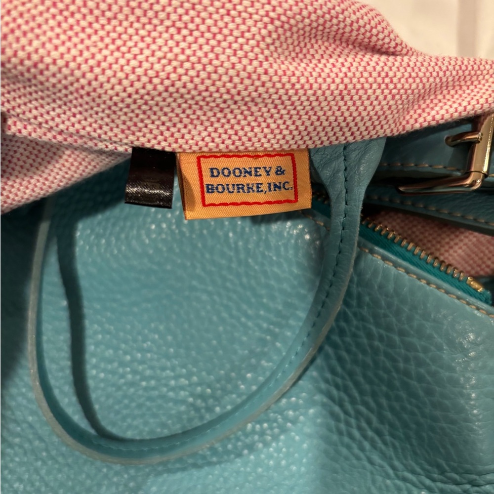 Dooney & Bourke Aqua Leather Shoulder Bag - Picture 15 of 16